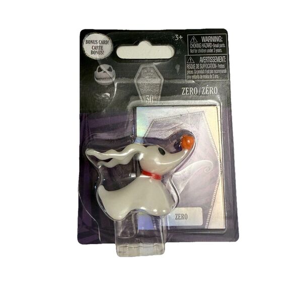 Nightmare Before Christmas Figure ZERO w/ Collectible Bonus Card Disney 2024 New - Picture 1 of 3